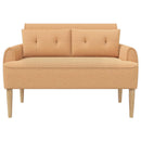 vidaXL Gombra tűzött loveseat Bézs 117 x 67 x 77 cm Bouclé