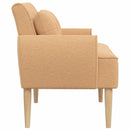 vidaXL Gombra tűzött loveseat Bézs 117 x 67 x 77 cm Bouclé