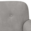 vidaXL Gombra tűzött loveseat Világosszürke 120 x 66 x 78 cm Bársony