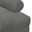 vidaXL Gombra tűzött loveseat Sötétszürke 120 x 66 x 78 cm Bársony