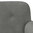 vidaXL Gombra tűzött loveseat Sötétszürke 120 x 66 x 78 cm Bársony