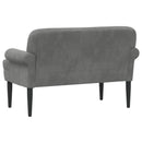 vidaXL Gombra tűzött loveseat Sötétszürke 120 x 66 x 78 cm Bársony