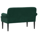 vidaXL Gombra tűzött loveseat Sötétzöld 120 x 66 x 78 cm Bársony