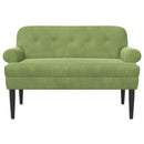 vidaXL Gombra tűzött loveseat Világos zöld 120 x 66 x 78 cm Bársony