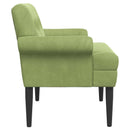 vidaXL Gombra tűzött loveseat Világos zöld 120 x 66 x 78 cm Bársony