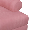 vidaXL Gombra tűzött loveseat Rózsaszín 120 x 66 x 78 cm Bársony