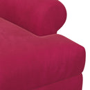 vidaXL Gombra tűzött loveseat Bordó 120 x 66 x 78 cm Bársony