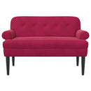 vidaXL Gombra tűzött loveseat Bordó 120 x 66 x 78 cm Bársony