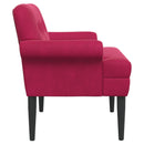 vidaXL Gombra tűzött loveseat Bordó 120 x 66 x 78 cm Bársony