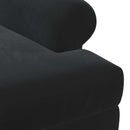 vidaXL Gombra tűzött loveseat Fekete 120 x 66 x 78 cm Bársony