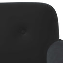 vidaXL Gombra tűzött loveseat Fekete 120 x 66 x 78 cm Bársony