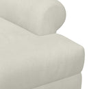 vidaXL Gombra tűzött loveseat Krémszínű 120 x 66 x 78 cm Bársony