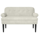vidaXL Gombra tűzött loveseat Krémszínű 120 x 66 x 78 cm Bársony