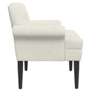 vidaXL Gombra tűzött loveseat Krémszínű 120 x 66 x 78 cm Bársony