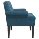 vidaXL Gombra tűzött loveseat Kék 120 x 66 x 78 cm Bársony