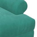 vidaXL Gombra tűzött loveseat Türkiz 120 x 66 x 78 cm Bársony
