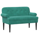 vidaXL Gombra tűzött loveseat Türkiz 120 x 66 x 78 cm Bársony