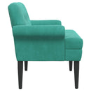 vidaXL Gombra tűzött loveseat Türkiz 120 x 66 x 78 cm Bársony