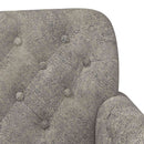 vidaXL Gombra tűzött loveseat Világosszürke 120 x 65 x 78 cm