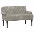 vidaXL Gombra tűzött loveseat Világosszürke 120 x 65 x 78 cm