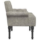 vidaXL Gombra tűzött loveseat Világosszürke 120 x 65 x 78 cm