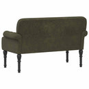 vidaXL Gombra tűzött loveseat Katonai zöld 120 x 65 x 78 cm