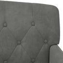 vidaXL Gombra tűzött loveseat Sötétszürke 111 x 65 x 79 cm Bársony