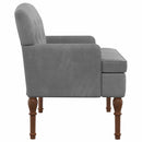 vidaXL Gombra tűzött loveseat Sötétszürke 111 x 65 x 79 cm Bársony