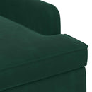 vidaXL Gombra tűzött loveseat Sötétzöld 111 x 65 x 79 cm Bársony