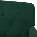 vidaXL Gombra tűzött loveseat Sötétzöld 111 x 65 x 79 cm Bársony