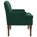vidaXL Gombra tűzött loveseat Sötétzöld 111 x 65 x 79 cm Bársony