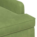 vidaXL Gombra tűzött loveseat Világos zöld 111 x 65 x 79 cm Bársony