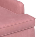 vidaXL Gombra tűzött loveseat Rózsaszín 111 x 65 x 79 cm Bársony