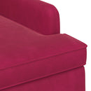 vidaXL Gombra tűzött loveseat Bordó 111 x 65 x 79 cm Bársony