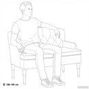 vidaXL Gombra tűzött loveseat Fekete 111 x 65 x 79 cm Bársony