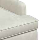 vidaXL Gombra tűzött loveseat Krémszínű 111 x 65 x 79 cm Bársony