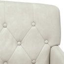 vidaXL Gombra tűzött loveseat Krémszínű 111 x 65 x 79 cm Bársony