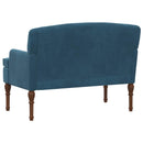 vidaXL Gombra tűzött loveseat Kék 111 x 65 x 79 cm Bársony