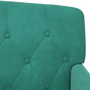 vidaXL Gombra tűzött loveseat Türkiz 111 x 65 x 79 cm Bársony