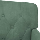 vidaXL Gombra tűzött loveseat Tengeri Zöld 111 x 65 x 79 cm Bársony