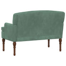 vidaXL Gombra tűzött loveseat Tengeri Zöld 111 x 65 x 79 cm Bársony
