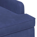 vidaXL Gombra tűzött loveseat Rendőrségi kék 111 x 65 x 79 cm Bársony