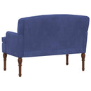 vidaXL Gombra tűzött loveseat Rendőrségi kék 111 x 65 x 79 cm Bársony