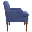 vidaXL Gombra tűzött loveseat Rendőrségi kék 111 x 65 x 79 cm Bársony