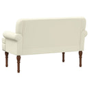 vidaXL Gombra tűzött loveseat Krémszínű 120 x 65 x 77 cm Műbőr