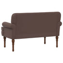 vidaXL Gombra tűzött loveseat Barna 120 x 65 x 77 cm Műbőr