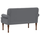 vidaXL Gombra tűzött loveseat Szürke 120 x 65 x 77 cm Műbőr
