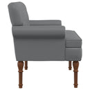 vidaXL Gombra tűzött loveseat Szürke 120 x 65 x 77 cm Műbőr