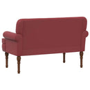 vidaXL Gombra tűzött loveseat Bordó 120 x 65 x 77 cm Műbőr