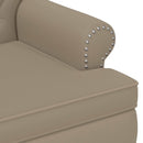 vidaXL Gombra tűzött loveseat Cappuccino 120 x 65 x 77 cm Műbőr